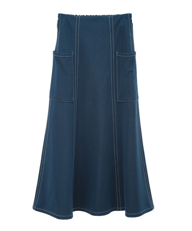 Green Parks ・ＥＬＥＮＣＡＲＥ　ＤＵＥ　カラーｓｔフレアスカート Blue