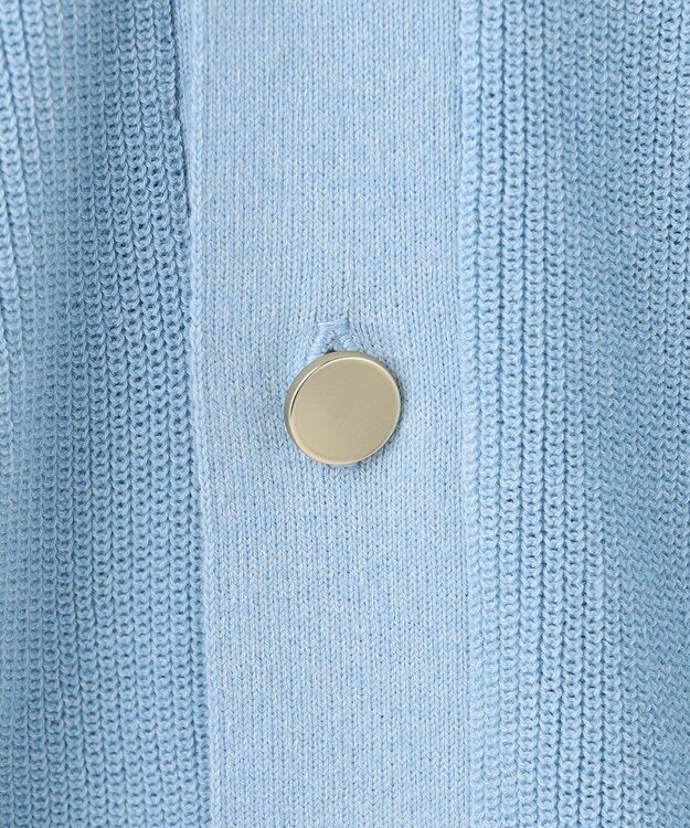 J.PRESS YORK STREET 【UNISEX】ベーシック Vネック カーディガン サックスブルー系