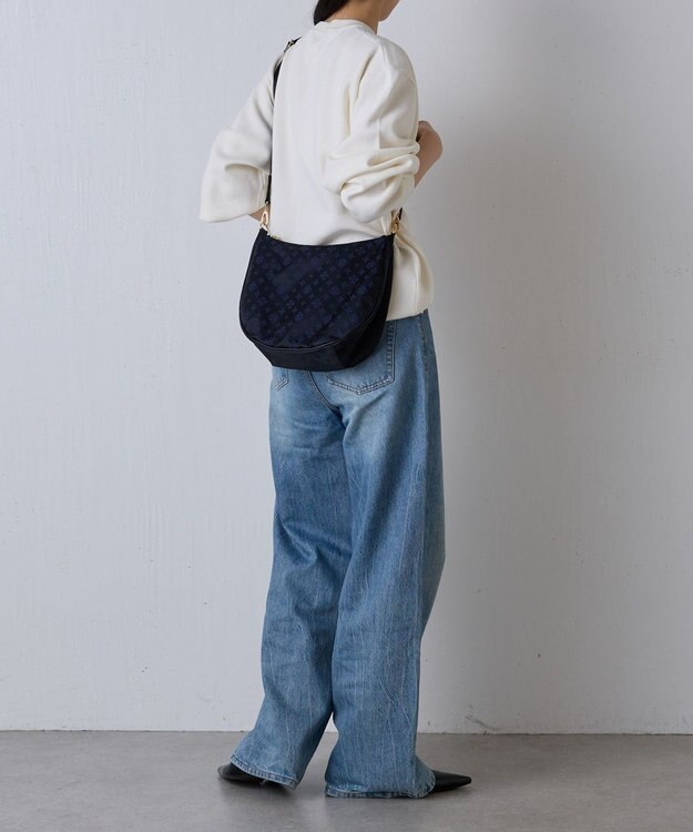 russet 2WAYショルダーバッグ【ナイロンジャガード】(CE-1446) Black/Navy