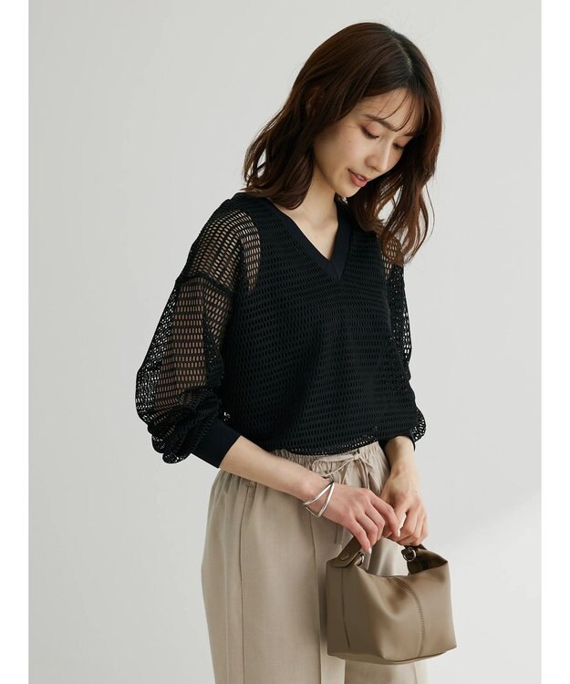 Green Parks ■ＥＳＣＡＲ　２ｗａｙメッシュプルオーバー Black