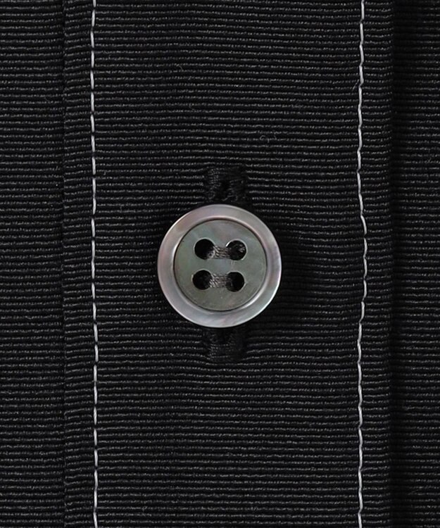 #Newans 【洗濯機可能/シワになりにくい】〈小柄さんにお勧め〉ウェービーカラーブラウス ブラック