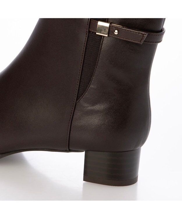 Riz raffinee <Riz raffinee>ベルテッドショートブーツ ダークブラウン