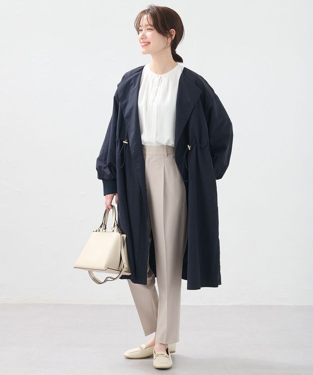 ANY ナイロンミニグログランコート ネイビー