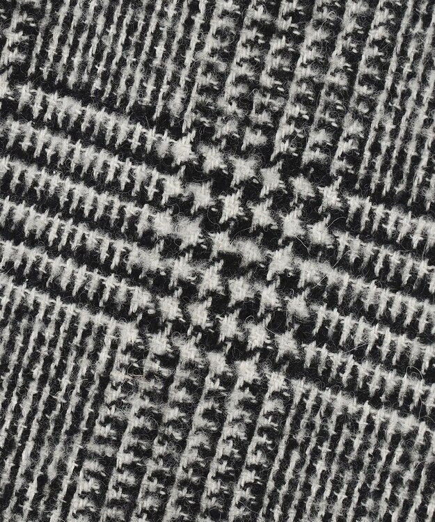 23区 ツイードチェック フロントタックAラインスカート ブラックチェック