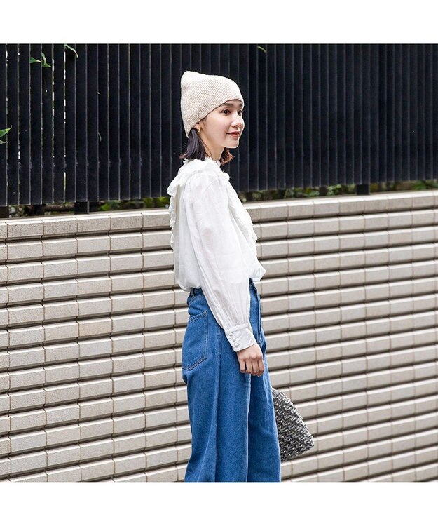 林八百吉商店 un chapeau  MIXビーニー イエロー