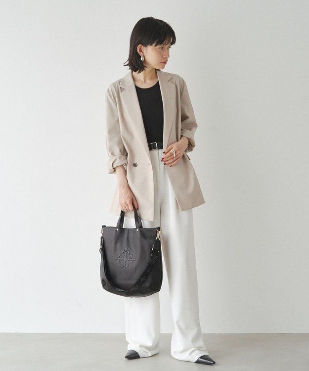 russet ソフトレザー 2WAYトートバッグ(CE-1611) Black