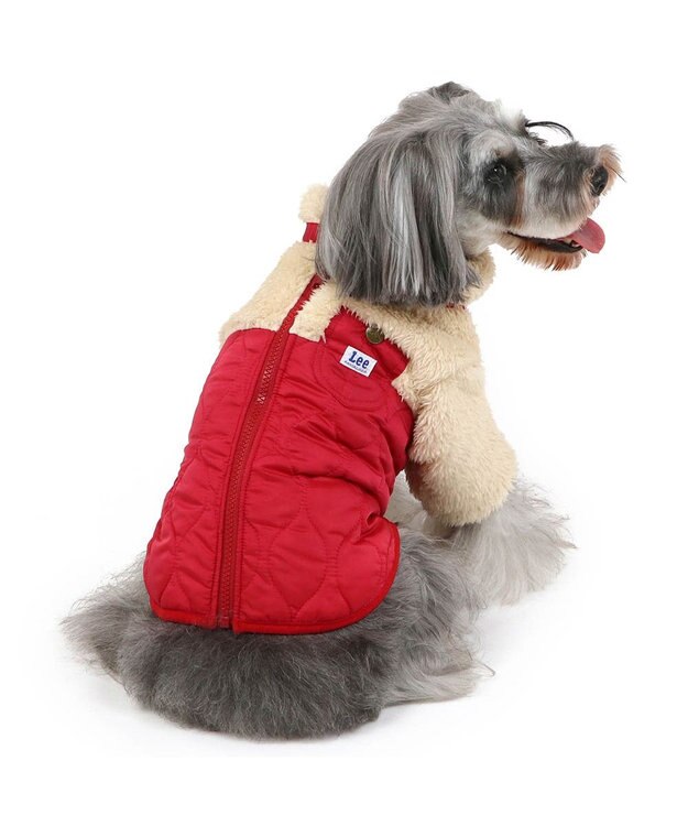 PET PARADISE Lee 綿入キルトベスト 小型犬 赤