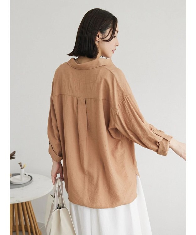 Green Parks ワッシャーシアーシャツ Beige