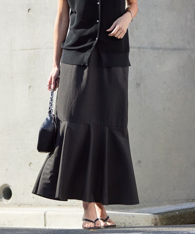 ICB L 【接触冷感・洗える】 UnleashLite スカート ブラック系