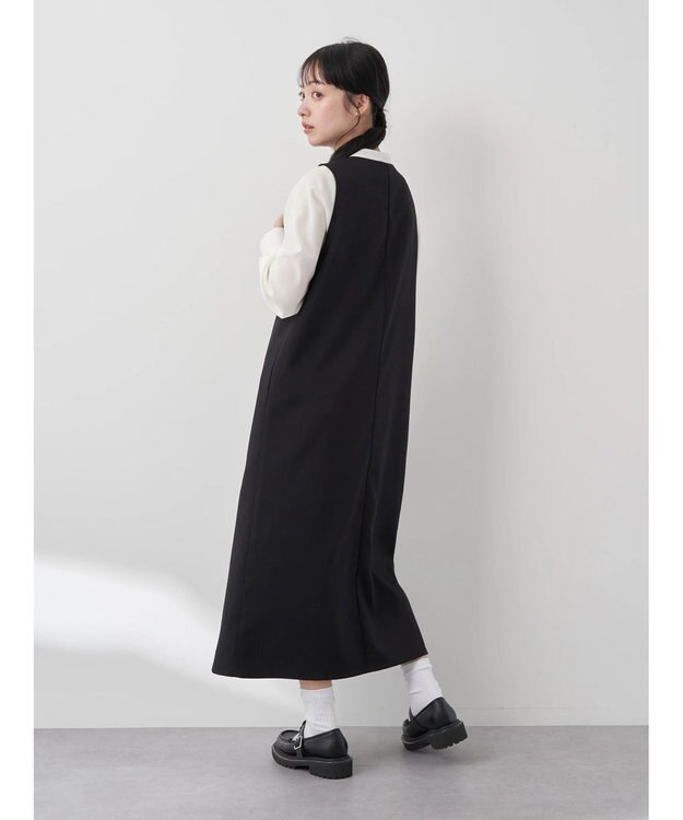 earth music&ecology バンドカラーブラウス Off White