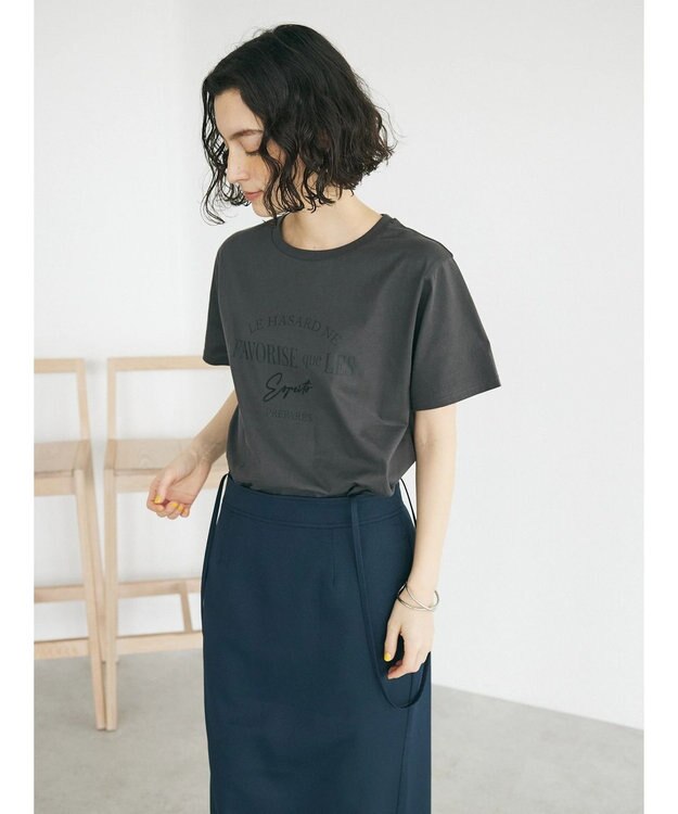 CRAFT STANDARD BOUTIQUE 【ＵＶカット】ＦＡＶＯＲＩＳＥ　ＴＥＥ Charcoal Gray