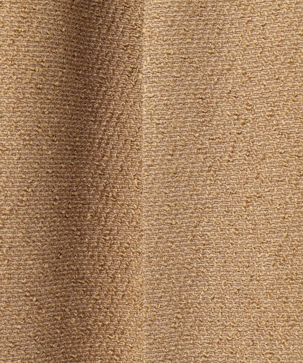 自由区 L 【17号サイズまで展開・SHIHOさん着用】ブライトリングツイード2タッククロップド パンツ ベージュ