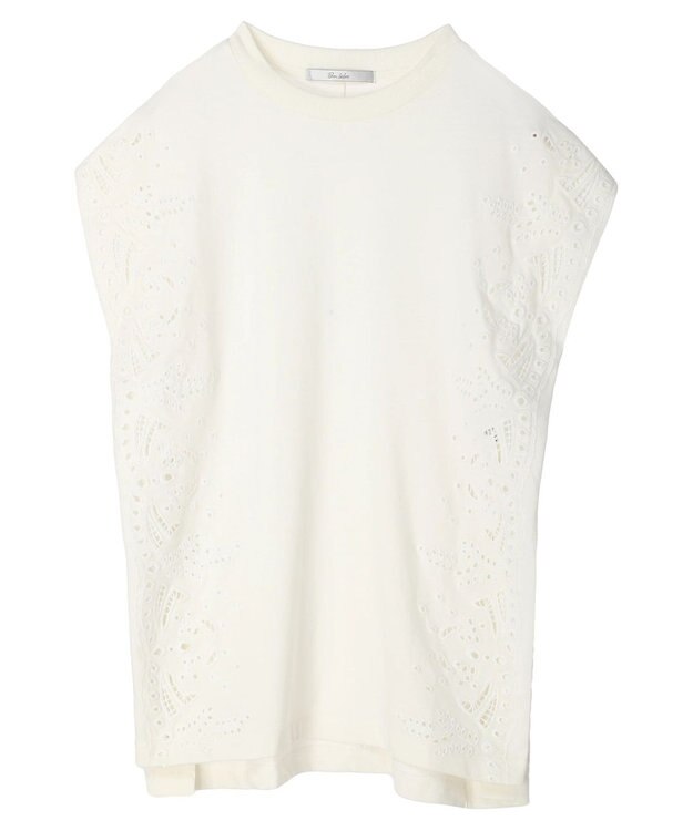 Green Parks Ｂ．サイド刺繍カットプルオーバー Black