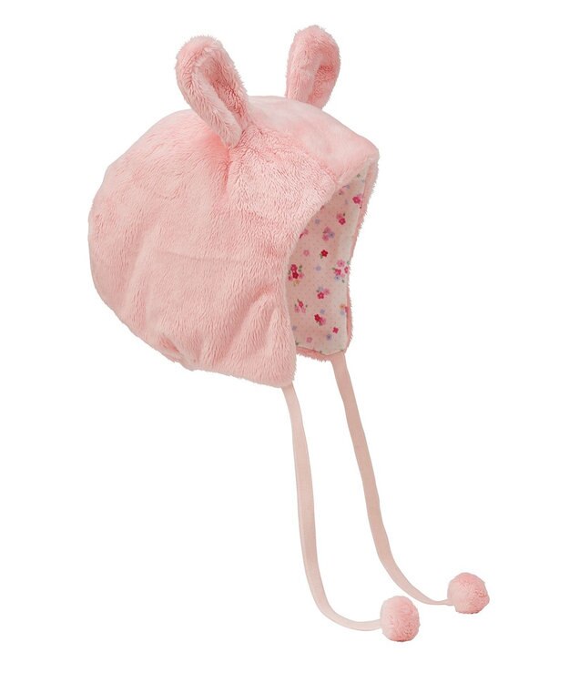 MIKI HOUSE HOT BISCUITS 【ミキハウス】【44-50cm】 マイクロファー フード ピンク