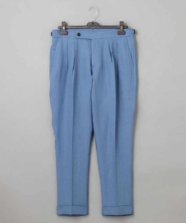 GOTAIRIKU 麻素材【MADE IN ITALY】BERWICH スラックス(SCOTCH) ブルー系