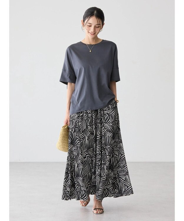 AMERICAN HOLIC ＵＶカット＋接触冷感　コクーンカットプルオーバー Charcoal Gray