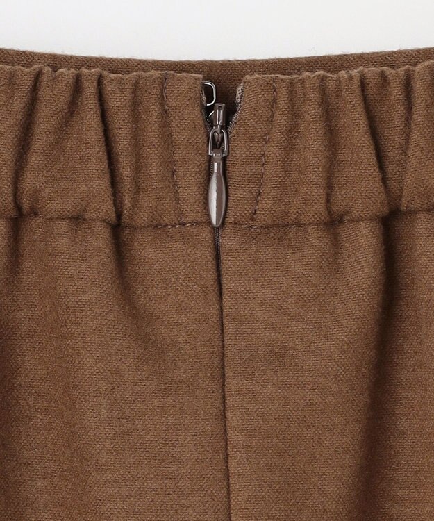 組曲 ツイル起毛フレア スカート カカオブラウン系