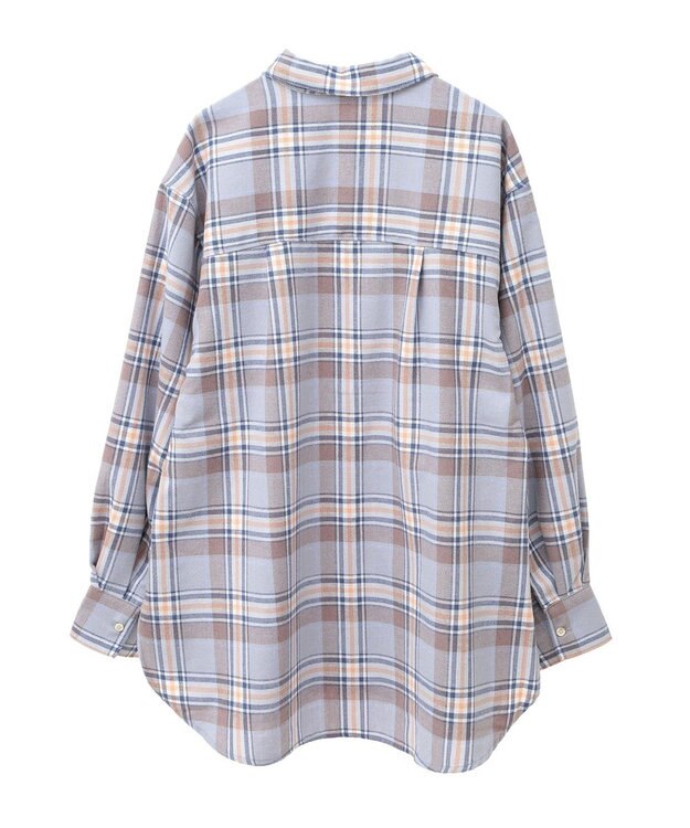 Green Parks ネルチェックシャツ Blue