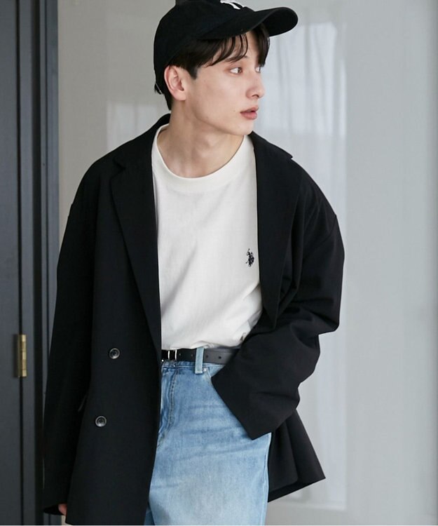 WEGO 【ユニセックス着用ITEM/MLサイズ展開】U.S. POLO ASSN.ワンポイント刺繍LST ホワイト