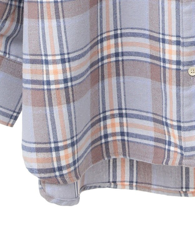 Green Parks ネルチェックシャツ Blue