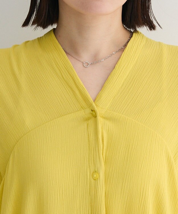 Green Parks Ｉ　レーヨンクレープチュニック Yellow
