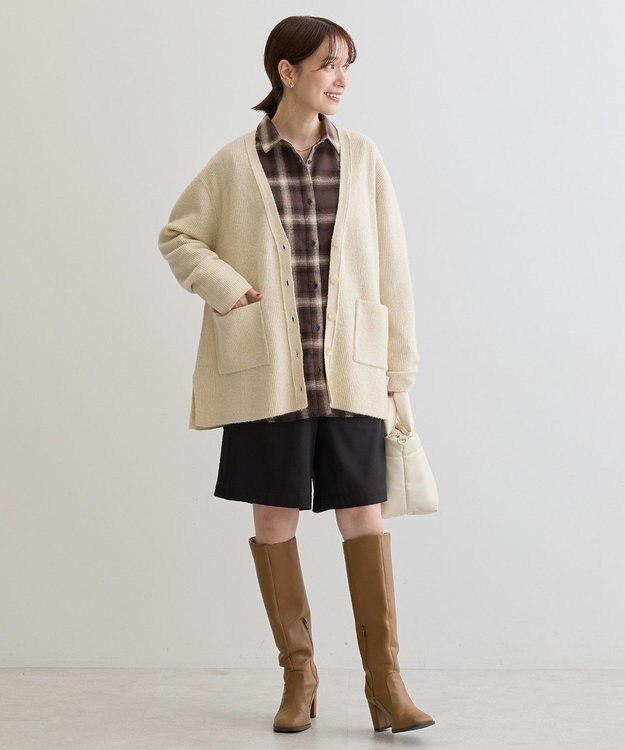 Green Parks ネルチェックシャツ Brown