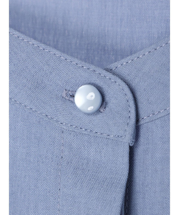 Green Parks 接触冷感　比翼シャツチュニック Blue