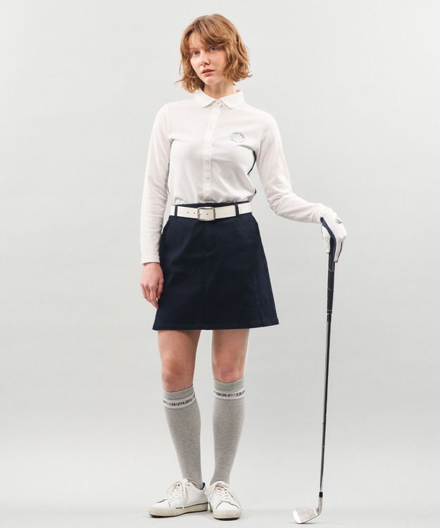 23区GOLF 【WOMEN】【ストレッチ】ハイパワーストレッチ ベーシックスカート ネイビー系