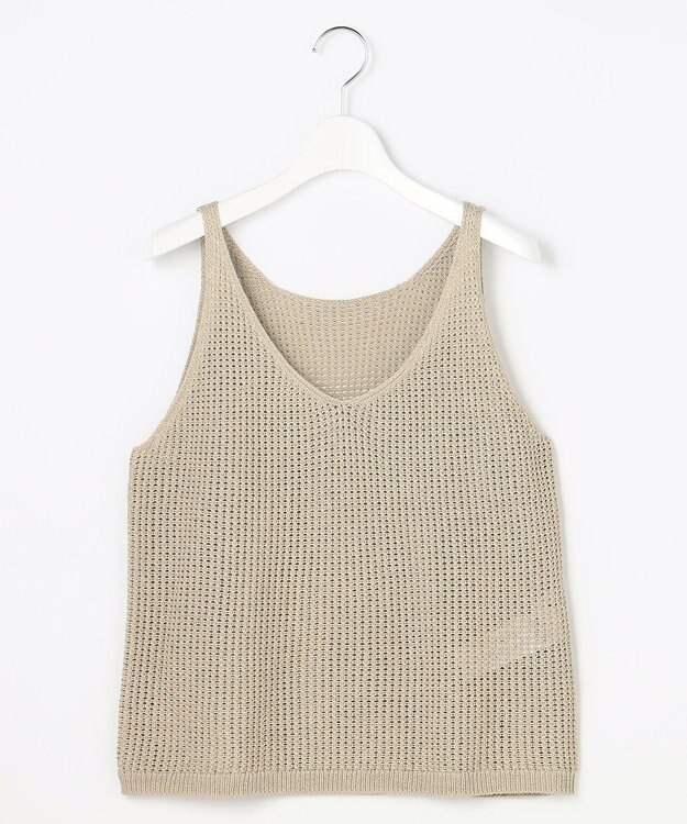 自由区 【カタログ掲載】ペーパーコットンメッシュ ベスト ベージュ