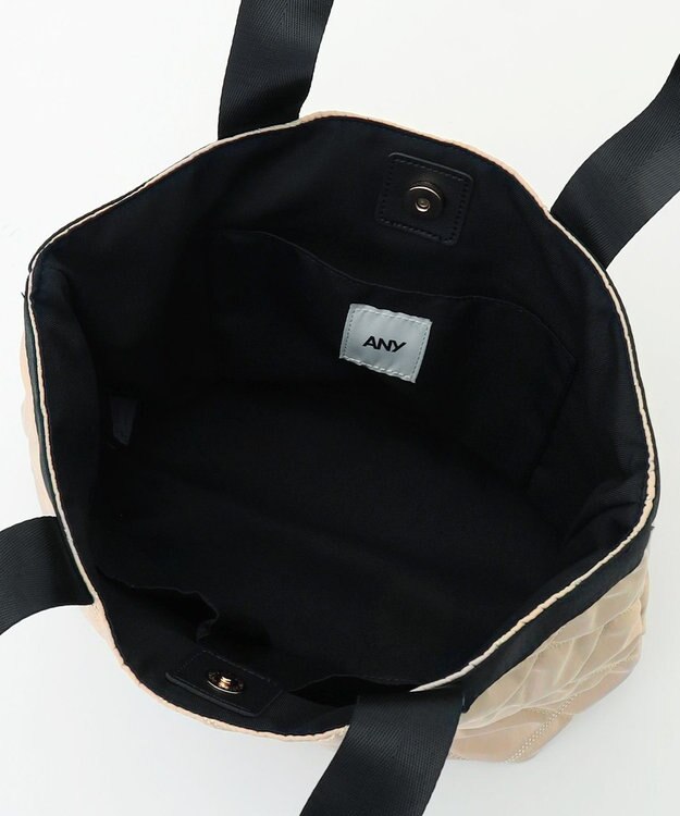 ANY キルティングトートバッグ ベージュ