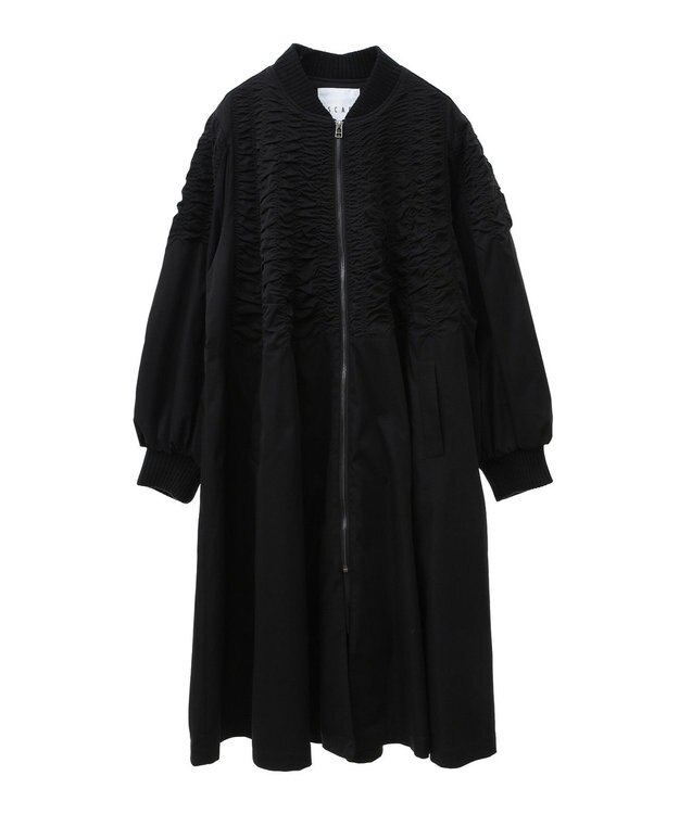 Green Parks ■ＥＳＣＡＲ　シャーリングロングコート Black