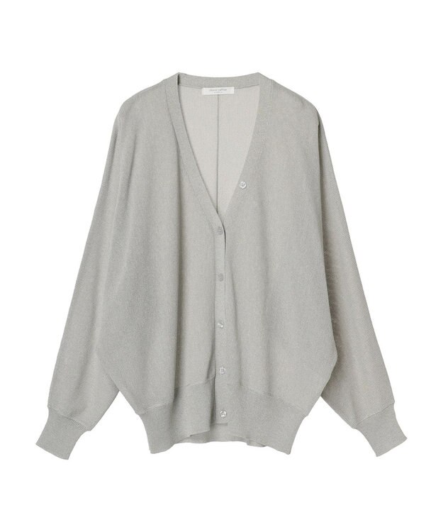 Green Parks ＵＶカット加工　ドルマンニットカーディガン Light Gray