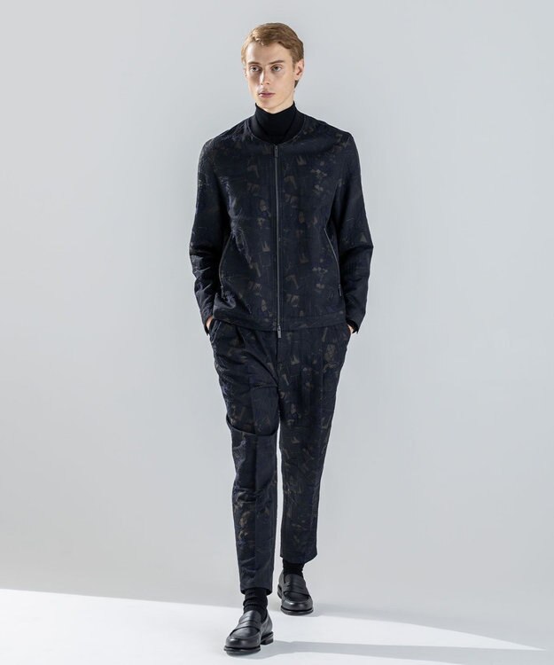 JOSEPH HOMME 【新柄】モロッカンジャガード ジップアップブルゾン ブラック系5