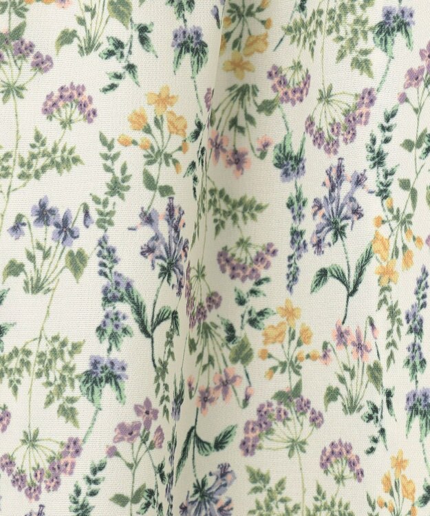 ANY KIDS フラワープリント キャミ ワンピース オフホワイト系