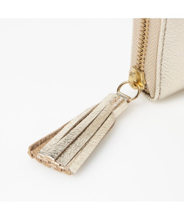 UNBILLION ペルケ perche / カラーコンビジャバラ・カードウォレット ゴールド