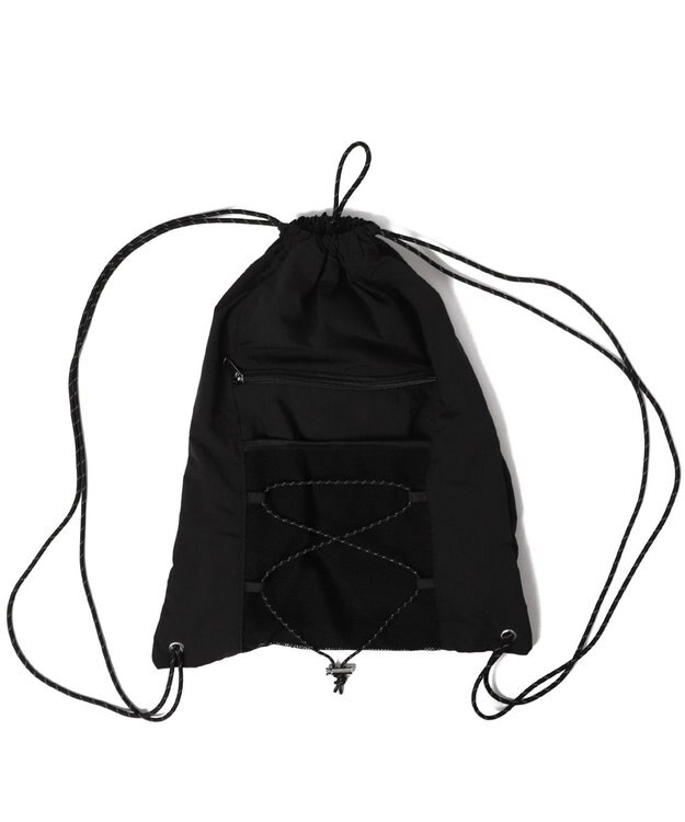 WEGO 【ユニセックス着用ITEM】コードデザインナップサック ブラック