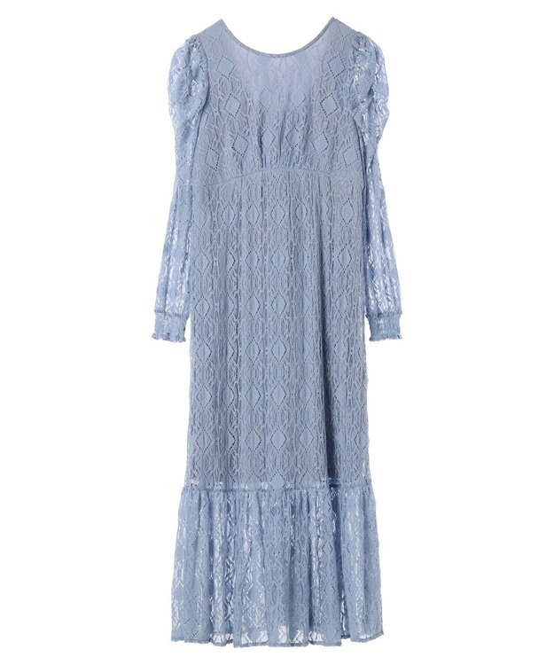 earth music&ecology 総レースワンピース Blue