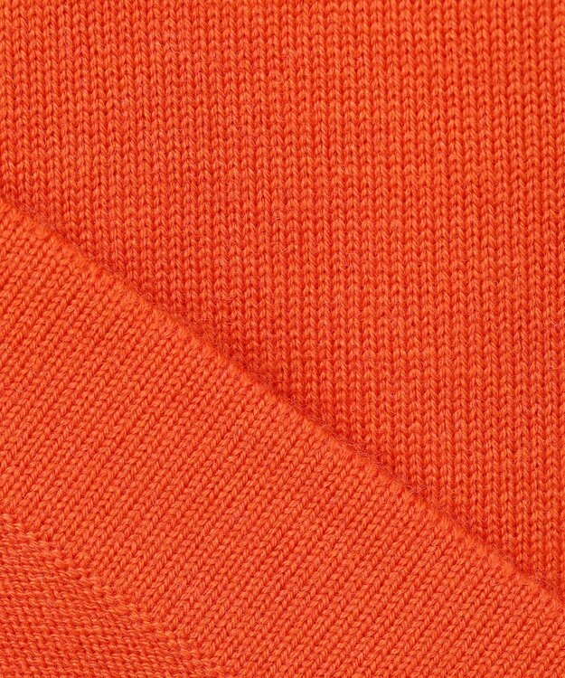 PW CIRCULUS 【WOMEN】【洗える】ベアフェイスモチーフ クルーネック ニット オレンジ系