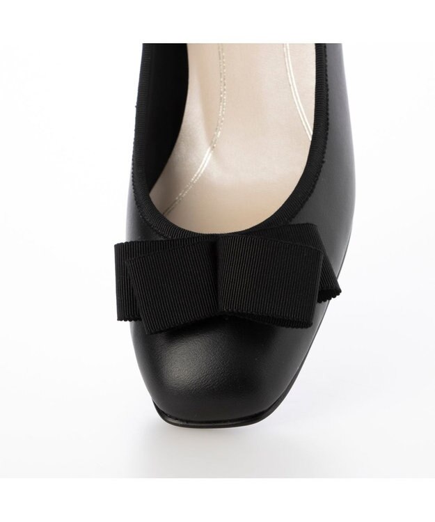 Riz raffinee <Riz raffinee>スクエアトゥリボンパンプス ブラック