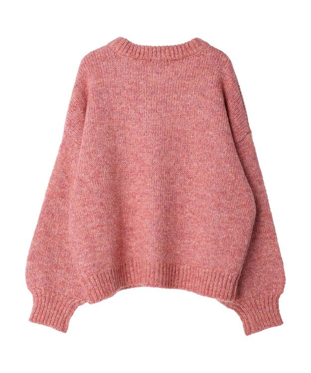 earth music&ecology ファンシーヤーンメランジプルオーバー Pink