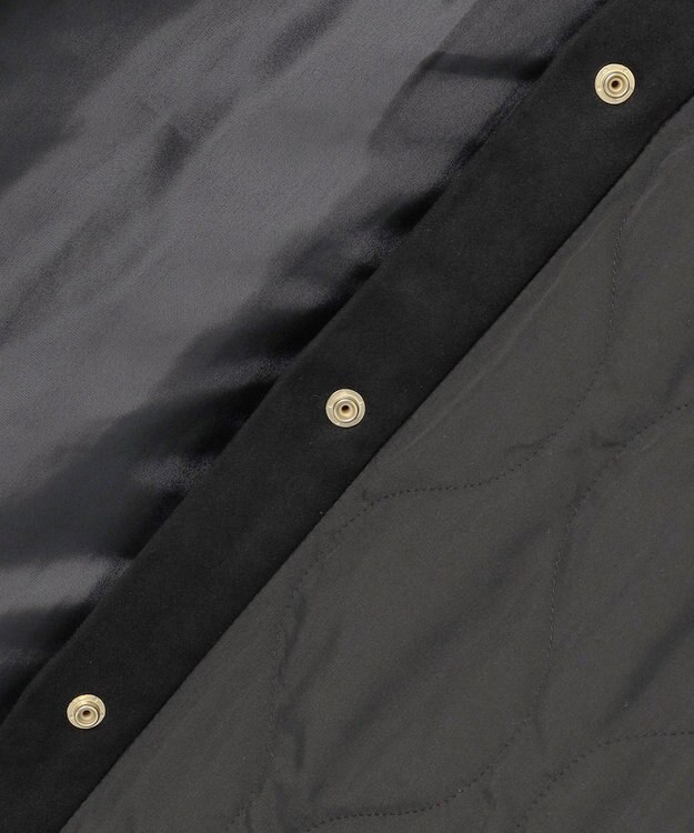 自由区 S 【洗える】パディングキルト アウター ブラック