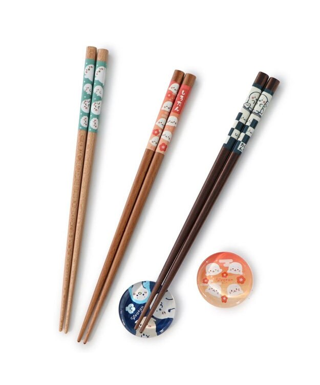 Mother garden しろたん 木製 箸  21cm 《紅梅柄》 単品 紅梅柄