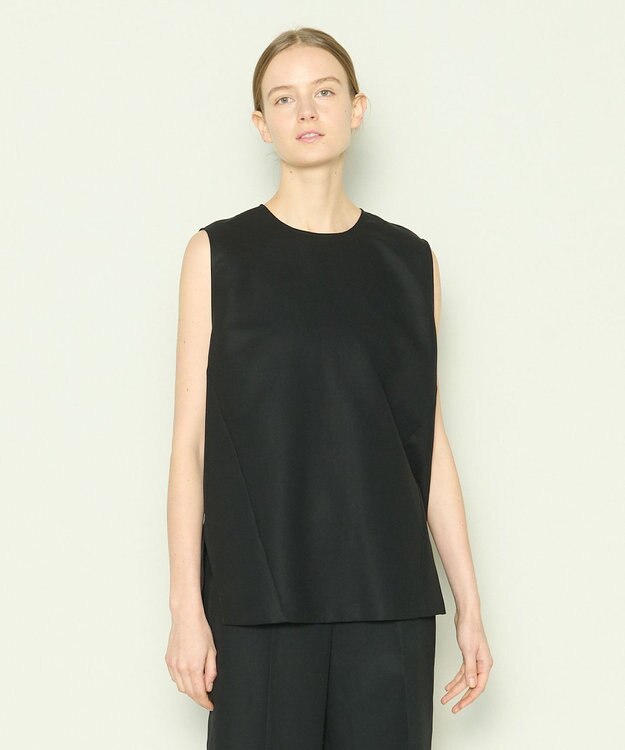 JOSEPH 【洗える】ボイルコットン　ブラウス Black