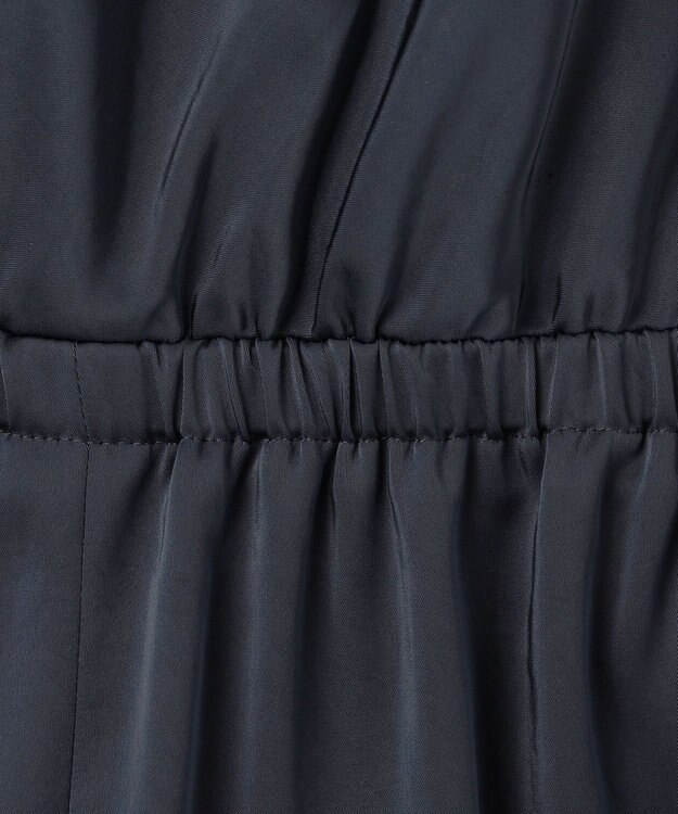 ICB L 【WEB＆一部店舗限定】 StretchVintageSatin オールインワン ネイビー系