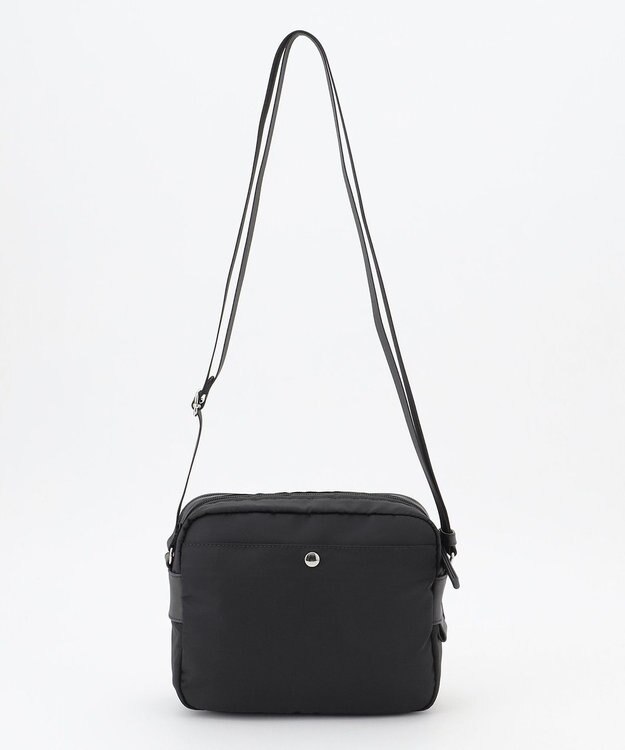 Y'SACCS ナイロン×牛革コンビシリーズ　横型ショルダーバッグ　SSサイズ ブラック