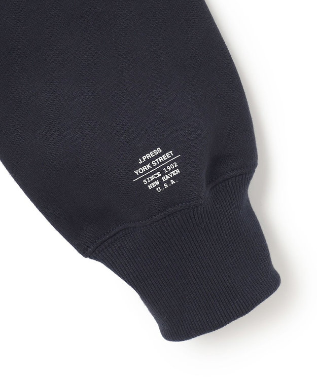 J.PRESS YORK STREET 【UNISEX】裏毛フルジップパーカー ネイビー系