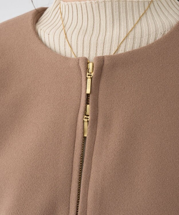 earth music&ecology 【フード取り外し可】2WAYフードコート Beige