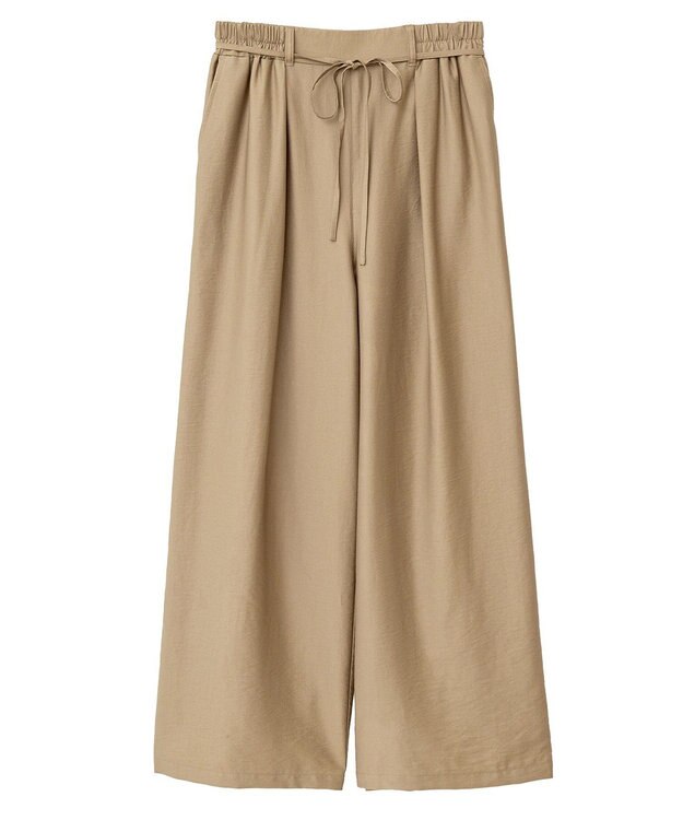 Green Parks 共ベルト付きツイルカラーパンツ Beige