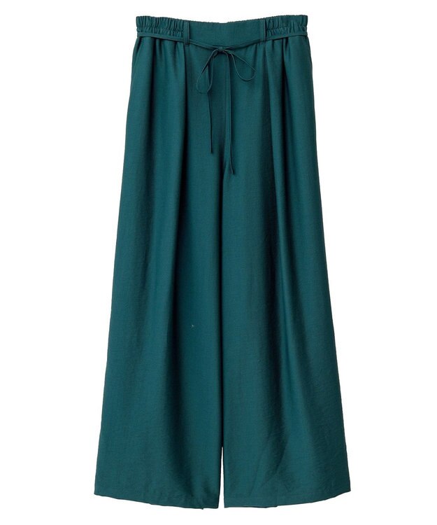 Green Parks 共ベルト付きツイルカラーパンツ Dark Green