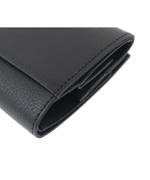 genten ミネルヴァ2 内ボックス型二つ折り財布 クロ